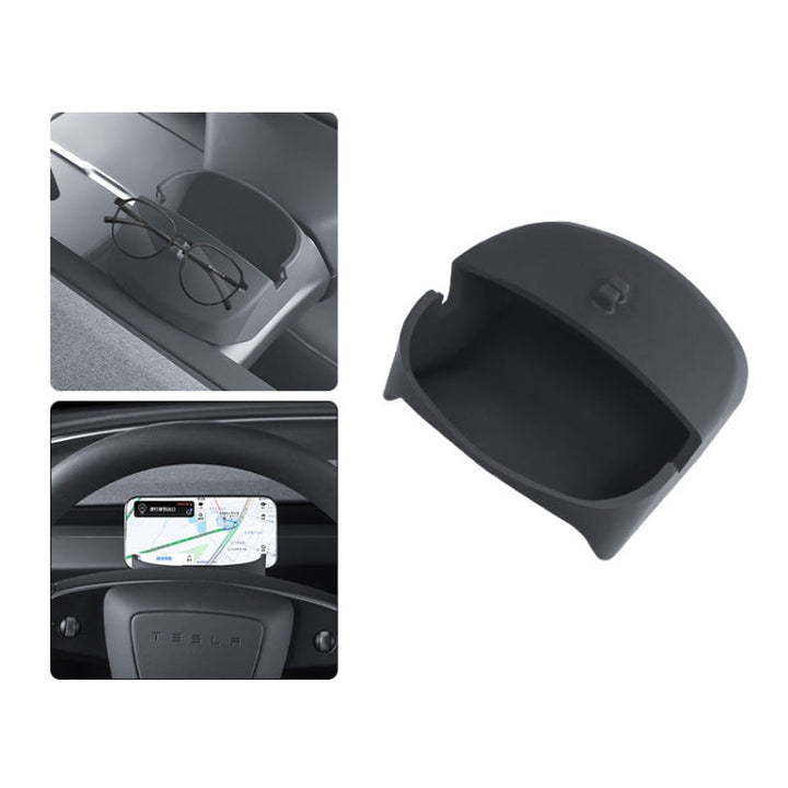 For 2024 Tesla Model 3 Steering Wheel Silicone Phone Holder