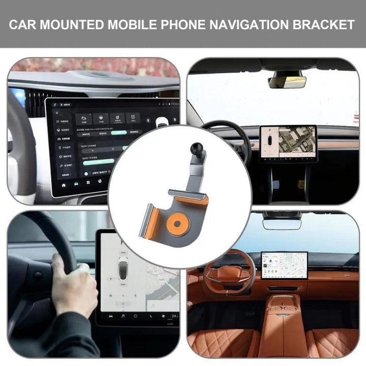 Car Screen Phone Holder Base For Tesla Model 3 And Other Models, Model: Base + Magnetic Stand