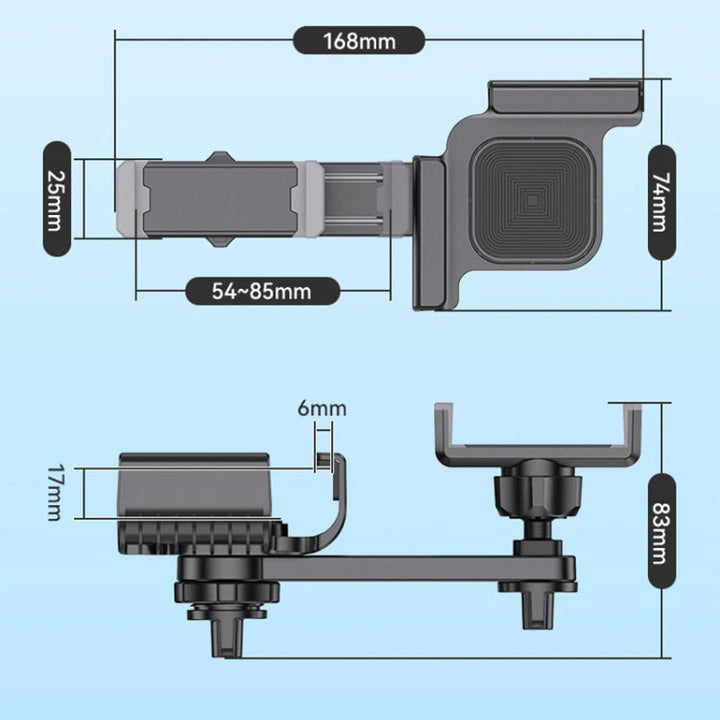 SHUNWEI Car Navigation Screen Floating Mobile Phone Holder, Style: Clip Type