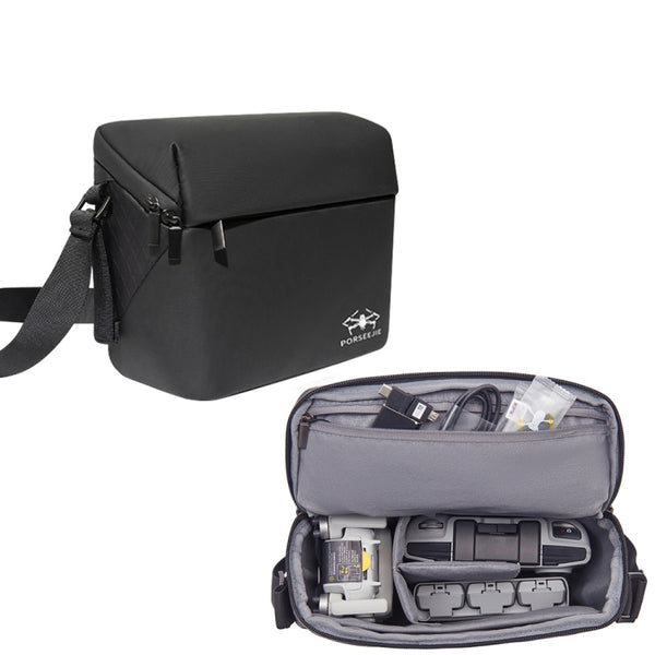 For DJI Mini 4K / Mini 2 SE / Mini 2 Portable Waterproof Shoulder Bag Messenger Bag, Mini 4K  Black