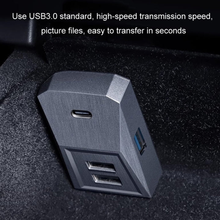 For Tesla Model 3/Y TYPE-C Central Control Expansion Dock USB HUB