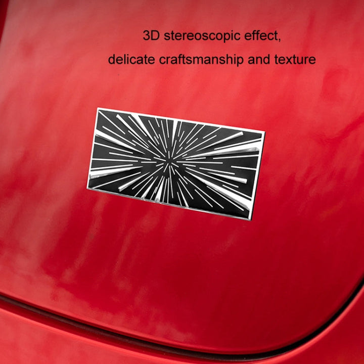 Car Sports Style Decoration Tail Label, Specifications: Time Tunnel Label Metal