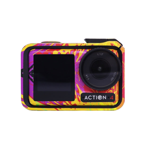 For DJI Action 4 Motion Camera Stickers All Inclusive Photo Frame Color Changing Stickers Accessories, AC4-01, AC4-08 Circuit White, AC4-09 Circuit Black, AC4-10 Circuit Dark Gold, AC4-11 Circuit Red, AC4-12 Circuit Blue, AC4-13 Snake Scale Black