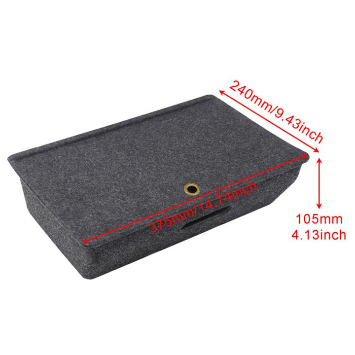 240 x 375 x 105mm For Tesla Model Y Car Under Seat Hidden Felt Storage Boxes