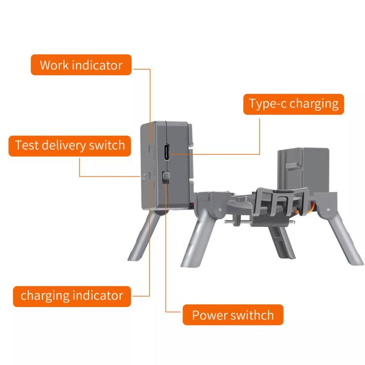 ForDJIAir 3S / Air 3 Drone YX Airdrop System Rechargeable Thrower Load 500g