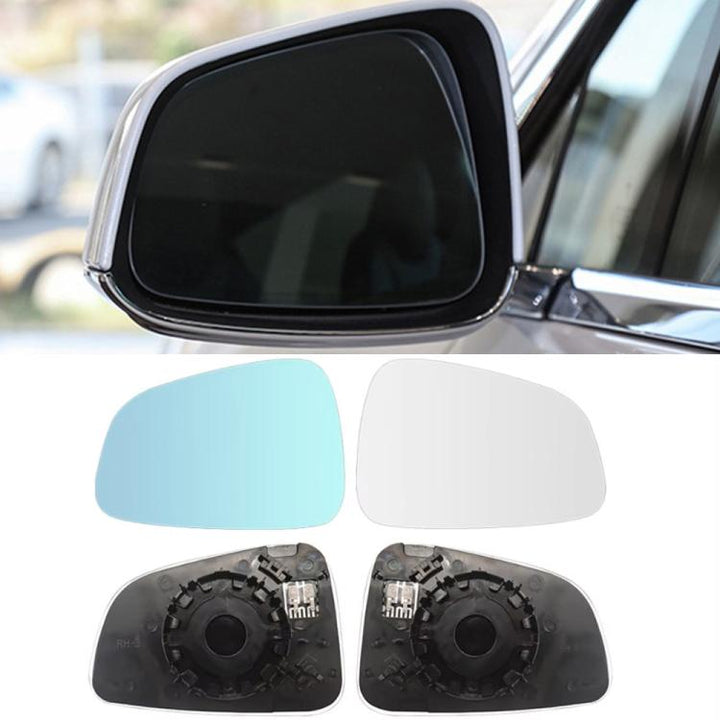 For Tesla Model S Blue Wide Field Of View Anti-glare Rearview Mirror Reversing Lens