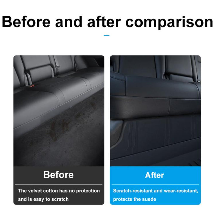 For Tesla Model Y Rear Seat One-Piece Full-Cover Anti-Kick Pads Guard Pad Decoration