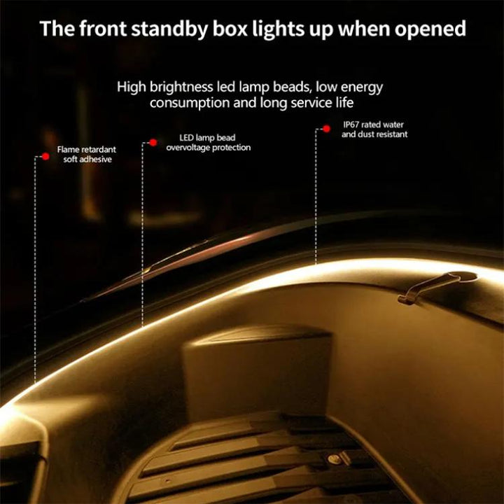 For Tesla Model 3/Y Front Trunk Atmosphere Decorative Lights Welcome Light Bar