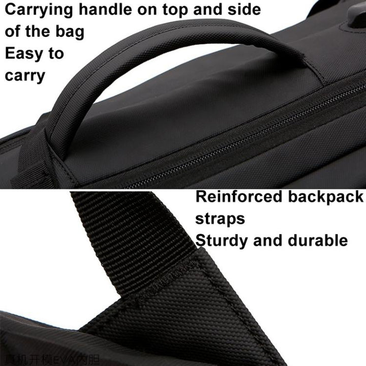 ForDJIAir 3 BKANO A3-005 Large Capacity Shoulder Bag Organizer Backpack