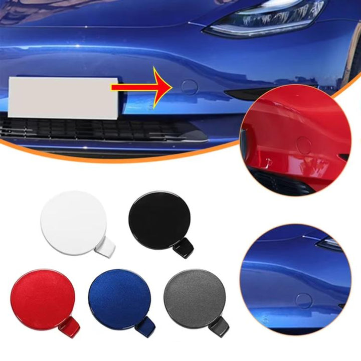 For Tesla Model 3 Front Trailer Hook Protective Cover Replacement Parts Front Towing Hole Cover