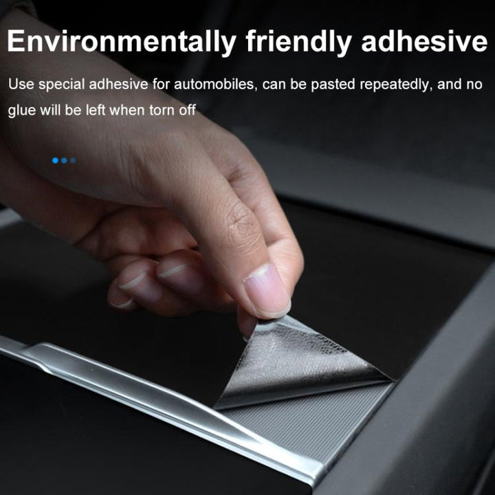 For Tesla Model 3 Renewed Center Console Panel Protection Sticker, Color: Horizontal Wood Grain