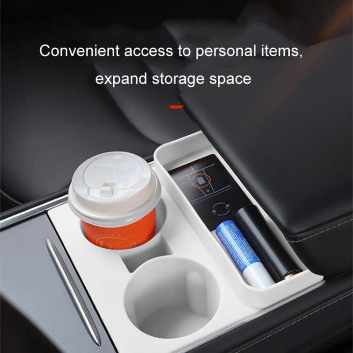 For Tesla 21-23 Model 3/Y Central Control Integrated Silicone Storage Cup Holder