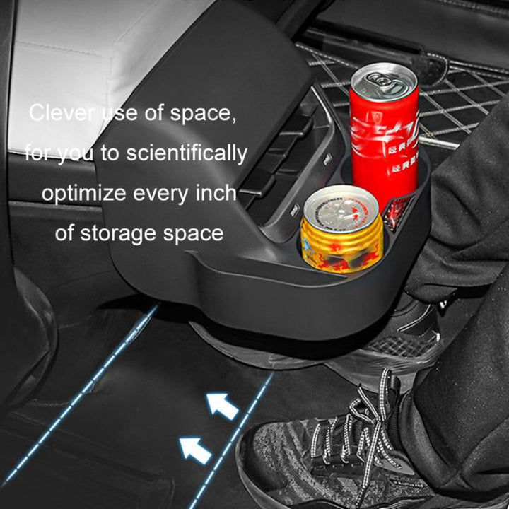 For Tesla Model 3/Y Rear Air Outlet Anti-kick Storage Box Cup Holder