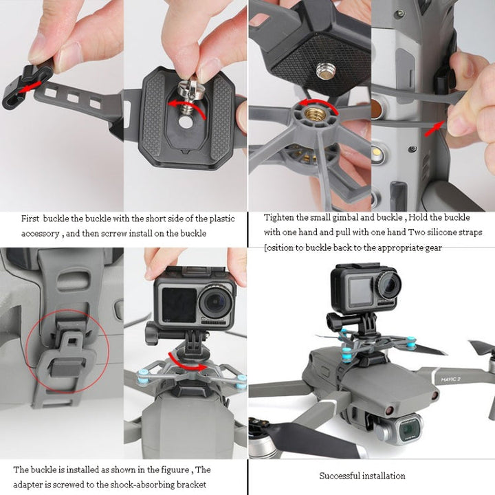 RCSTQ Universal Expansion Buckle Damping Bracket Set forDJIMavic Air 2 Pro / Femi FIMI