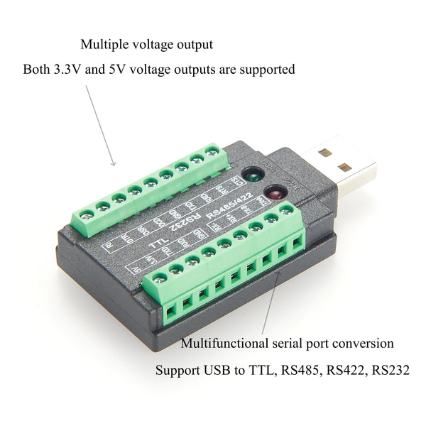 USB to RS232 RS485 RS422 TTL Converter Adapter TTL Interface Converter Industrial Isolation-1 Pcs