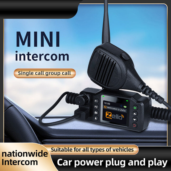 ZELLO DG9800 4G Car Radio Mini Walkie Talkie Global Coverage Quad-Core ARM Cortex GPS bluetooth Android LTE Waterproof Long Distance Intercom 5000KM