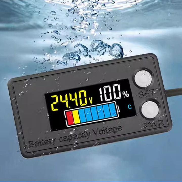 DC7-100V Waterproof LCD Digital Battery Capacity Indicator Intelligent Voltmeter Car Motorcycle Voltage Meter Battery Tester