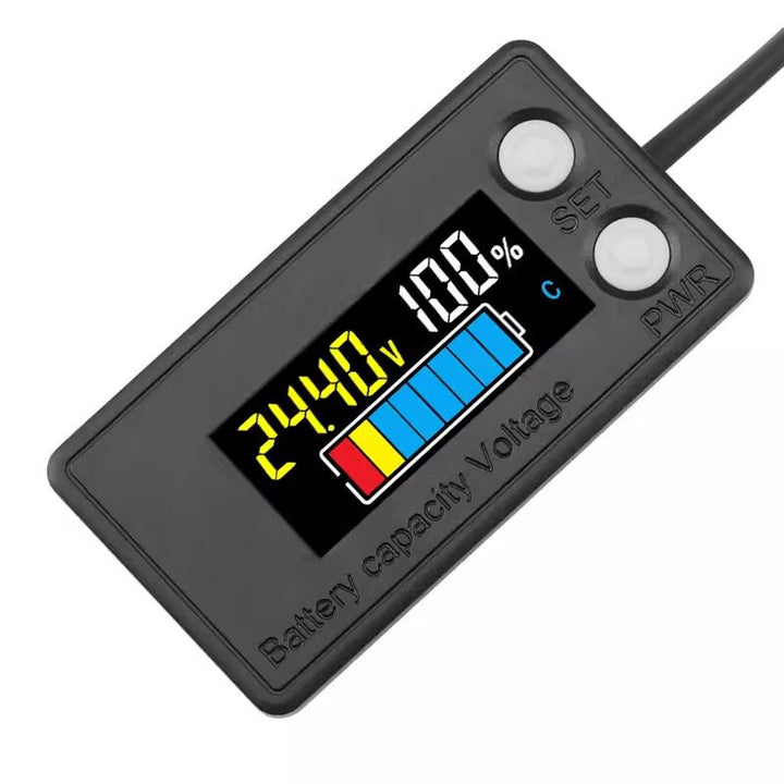 DC7-100V Waterproof LCD Digital Battery Capacity Indicator Intelligent Voltmeter Car Motorcycle Voltage Meter Battery Tester