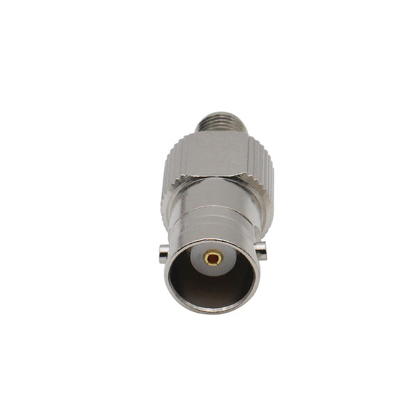 HF-Adapter Metall gerade BNC-Buchse auf SMA-Buchse freihängend 50 Ohm 
