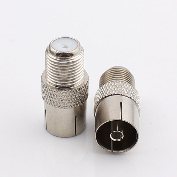 HF-Adapter Metall gerade F-Buchse auf F-Buchse freihängend 75 Ohm 