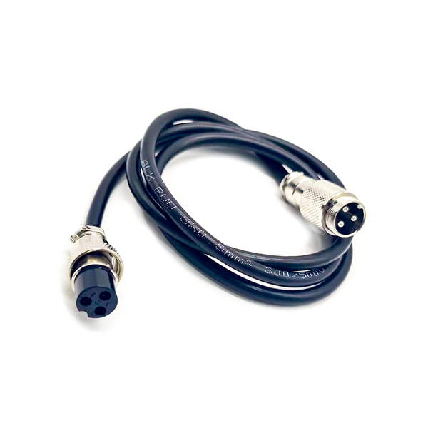 GX12 Aviation Connector straight Male Butt-Joint Type plug to Female plug with 1M Cable