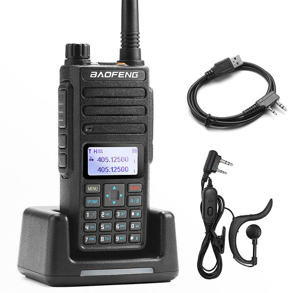 Baofeng DR-1801 5W/1W Dual Band Walkie Talkie 2200mAh Battery SMS Emergency Alarm TOT Dual Mode DRM Portable Digital Handheld Radio