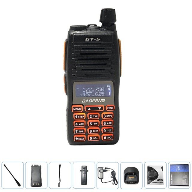 BAOFENG GT-5 10W High Power Profesional Walkie Talkie Long Range Dual Band CB Ham UV82 Two Way Radio Comunicador Transceive