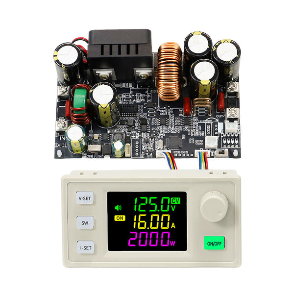 Sinilink XY12522 DC Buck Power Supply 12-140V Input 0-125V Output 2000W Power MPPT Solar Charging 1.8 Inch LCD High Precision 0-22A Current