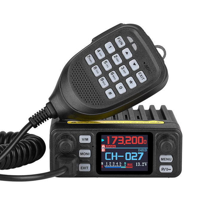 25W 200CH Walkie Talkie VHF UHF Dual Band Mini Car Radio Amateur Radio Transceiver