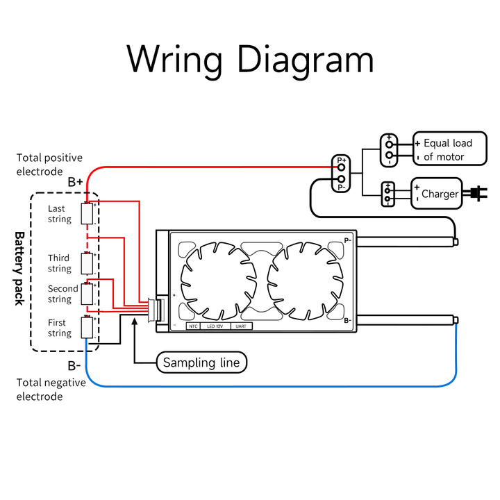 7 Strings 24V 7S Ternary Iron Lithium Battery Protection Board Li-ion 4.2V BMS with Bluetooth Communication 30A-250A