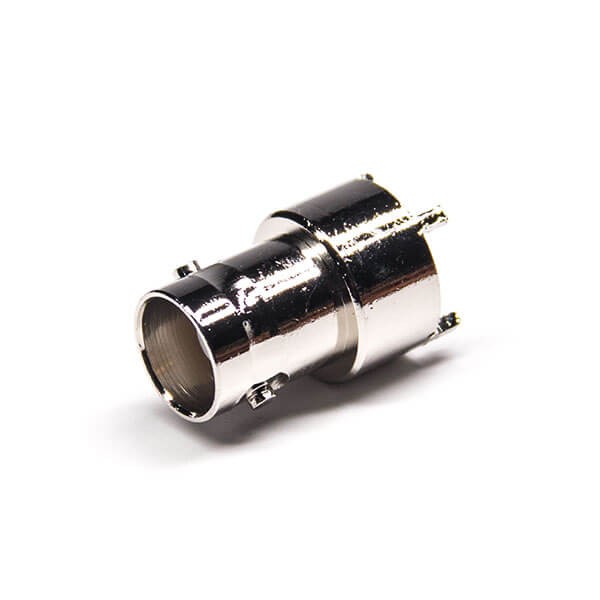 BNC 180 Degree Connector Female Through Hole for PCB Mount