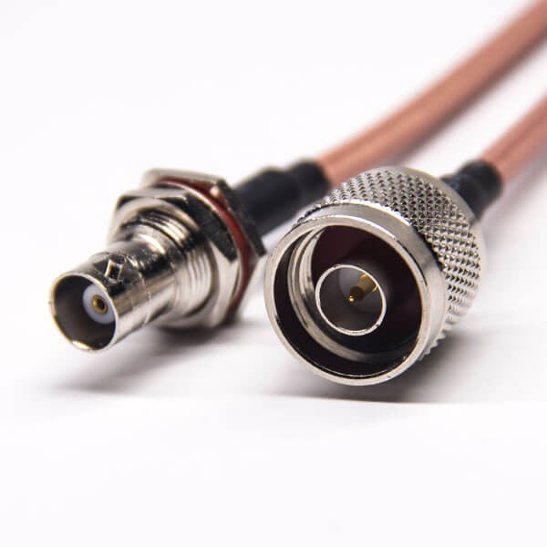 Koaxialkabel mit BNC-Anschluss auf gerades RG142-Kabel vom Typ N