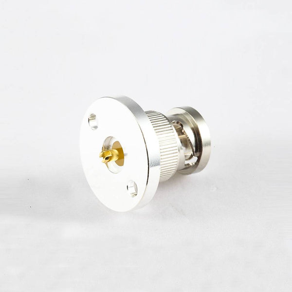 BNC Connector for Cable Solder Cup Male 180 Degree Circle Flange