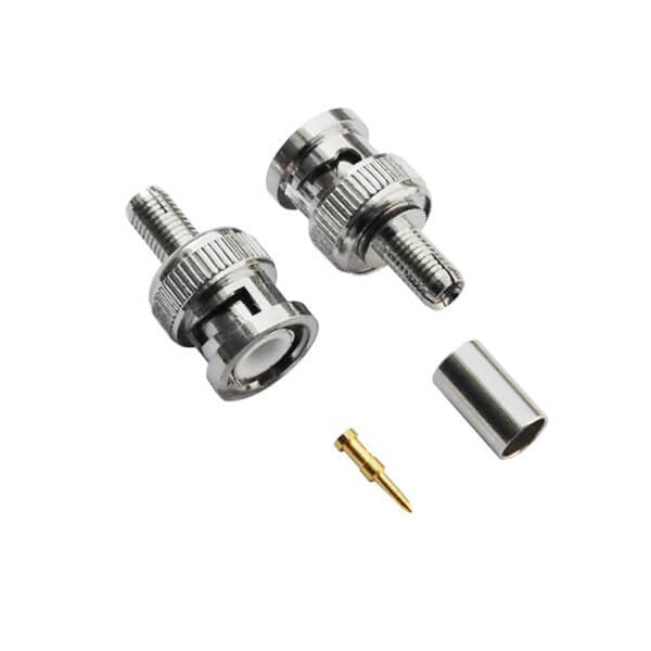 BNC-Stecker für RG174, gerader Crimp-Stecker