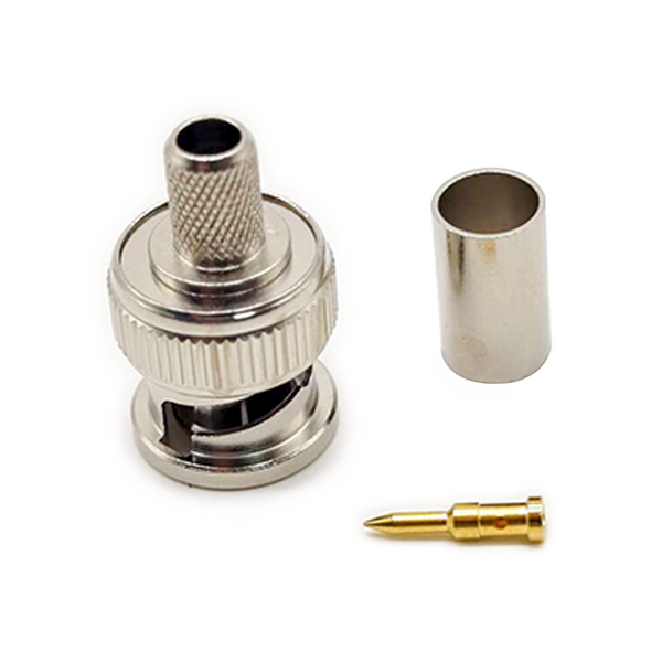 BNC-Stecker für RG59 Crimp-Stecker gerade