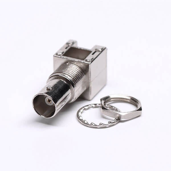 BNC Connector Straight Nickel Plated Female for PCB Mount