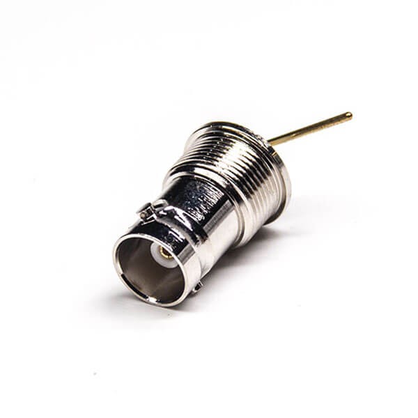 BNC Female Connector Right Angled Nickel Plating RollingType