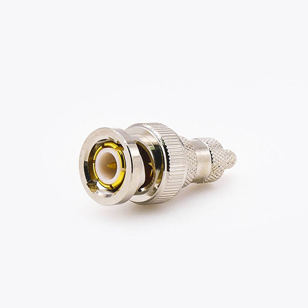 BNC Male Crimp Connector Straight Cable Mount Crimp For SYV-50-2-2