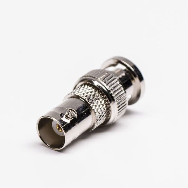 HF-Adapter Metall gerader BNC-Stecker auf BNC-Buchse freihängend 75 Ohm 