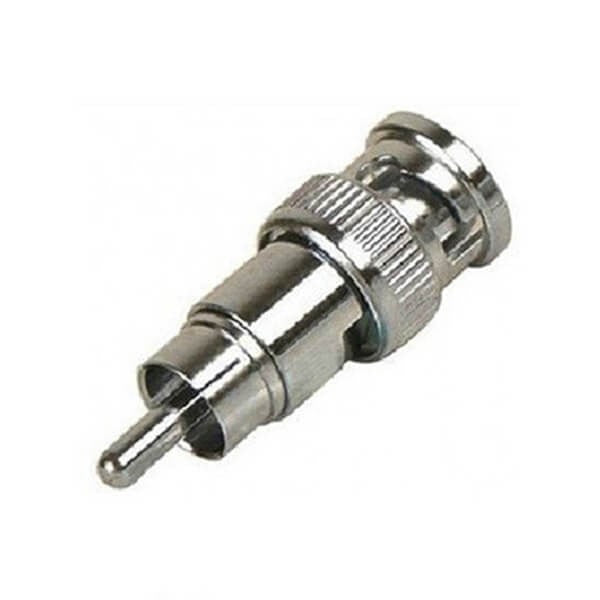 HF-Adapter Metall gerader BNC-Stecker auf PAL-Stecker freihängend 50 Ohm 