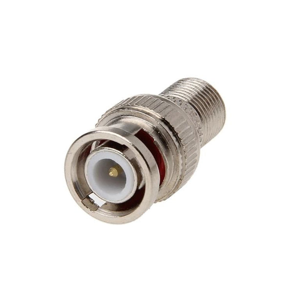 HF-Adapter Metall gerader BNC-Stecker auf F-Buchse freihängend 50 Ohm 