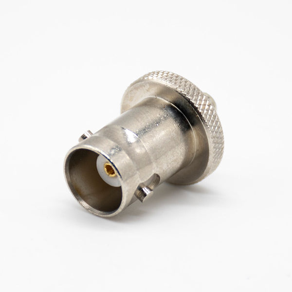 HF-Adapter Metall gerade BNC-Buchse auf SMB-Stecker frei hängend 50 Ohm