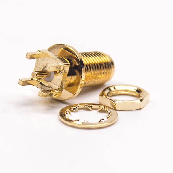 RF Coaxial connector Standard SMA Jack Straight Solder Type for PCB mount