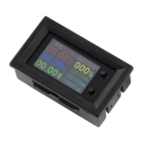 DC7200 7-200V 20A Digital Power Energy Voltmeter Ammeter Voltage Wattmeter Temperature Meter Electric Energy Frequency Meter