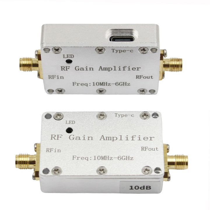 LNA 10MHZ-6GHz High Flatness Receiver Amplifier 10DB 20DB 30DB 40DB RF Drive for Drone GPS Radio FM Hackrf One Image Transmission