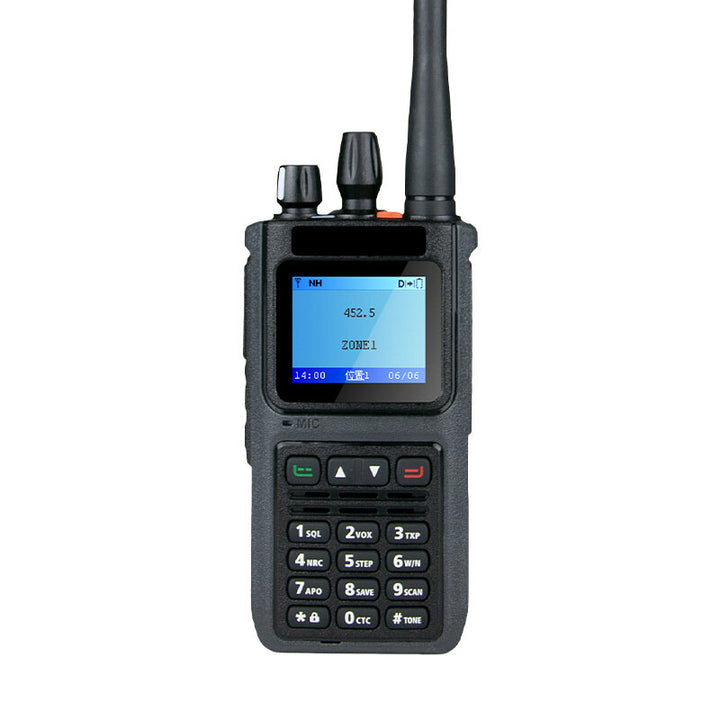 DP999 AES256 Encryption Walkie Talkie 3000 Channels IP67 Waterproof VHF UHF Dual Band Noise Reduction 3000mAh Battery Portable Two-Way Radio Suitable for Harsh Environments