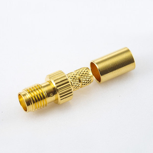 RF Coaxial connector Standard SMA Jack Straight Crimp for Cable RG58 / RG142 / SYV50-3