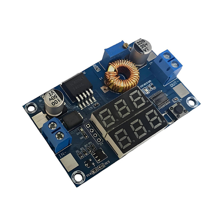 LM2596 XL4015 5A 3A Voltage Current Dual Digital Display Buck Converter 2.5-35V Input 1.25-35V Output High Efficiency Voltage Regulator Module