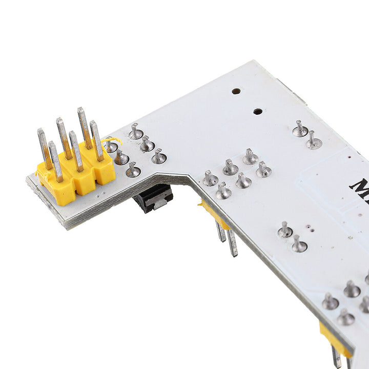 3Pcs MB102 2 Channel 3.3V 5V Breadboard Power Supply Module White Breadboard Dedicated Power Module MB-102 Solderless Bread Board