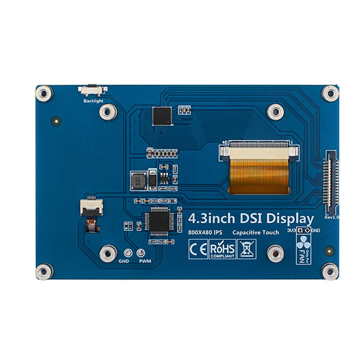 4.3/5/7 Inch Raspberry Pi 5 DSI Touch Screen IPS Display 800*480 LCD MIPI CSI Cable Standard Monitor Capacitive Touch for RPI 5 Pi5